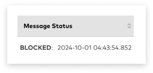 Captura de pantalla a color del cuadrante de solicitud de ID de remitente en Optus SMS Suite